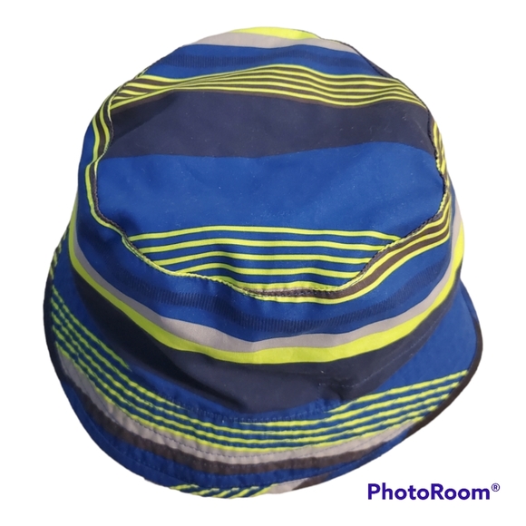 The North Face Sun Stash Green & Blue Reversible Bucket Hat Kids - Picture 4 of 5